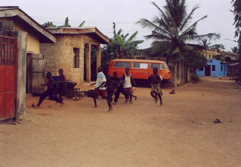 children playing. More children playing outside.